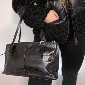 HOBO leather bag black designer bag